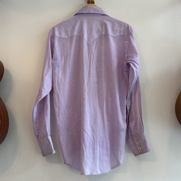 Vintage purple western pearl snap - Picture 6 of 6